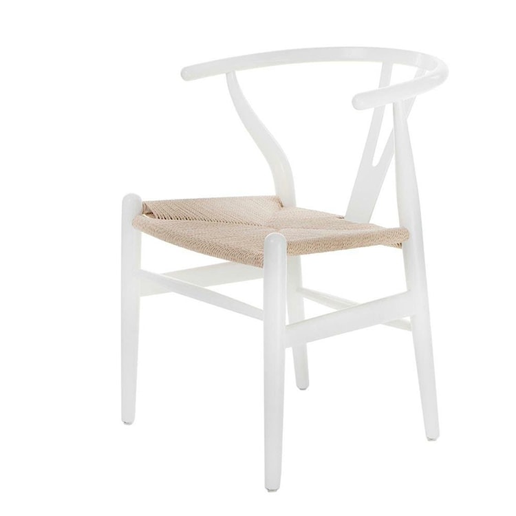 Krzesło Wicker białe