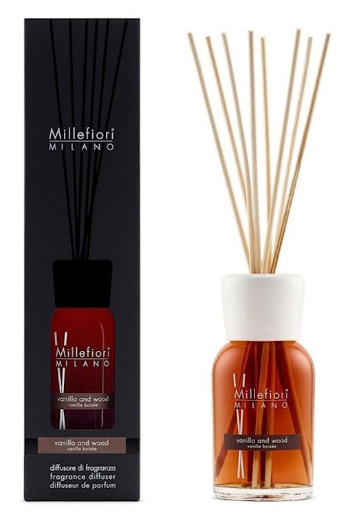 Pałeczki zapachowe Millefiori Milano Vanilla & Wood 250 ml 