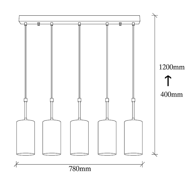 Lampa wisząca Daffnia x5  - zdjęcie 5