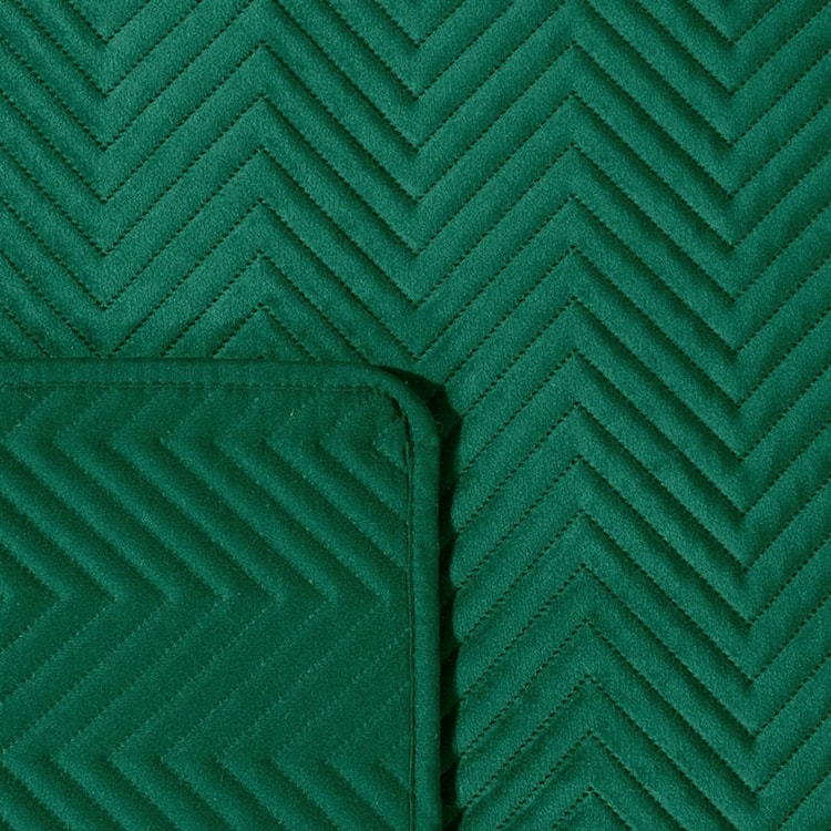 Narzuta pikowana Zeawa 220x240 cm ciemnozielona  - zdjęcie 4