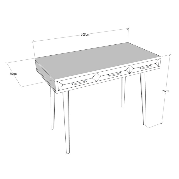 Biurko Vysox 105x55 cm  - zdjęcie 4