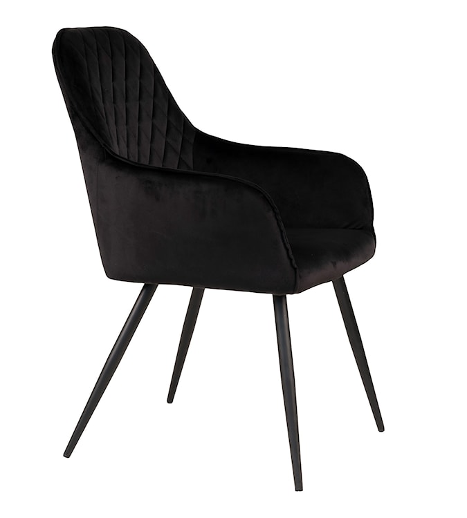 Krzesło tapicerowane Rozates czarny velvet  - zdjęcie 5