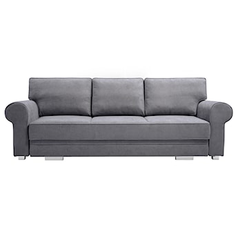 Kanapa rozkładana Scurelle 256 cm w tkaninie łatwoczyszczącej szara