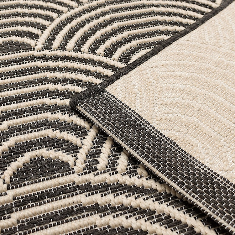 Dywan Jersey 170x120 cm beżowo-czarny  - zdjęcie 3