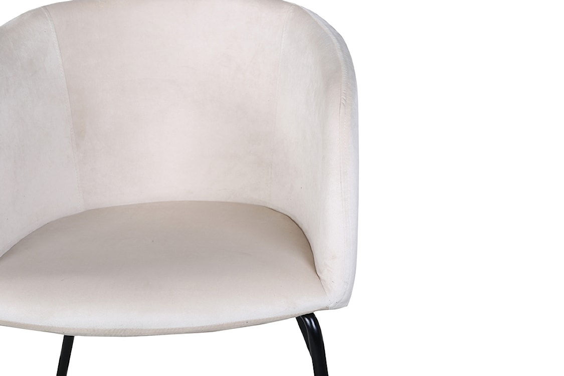 Krzesło tapicerowane Ressator jasnobeżowy velvet  - zdjęcie 10