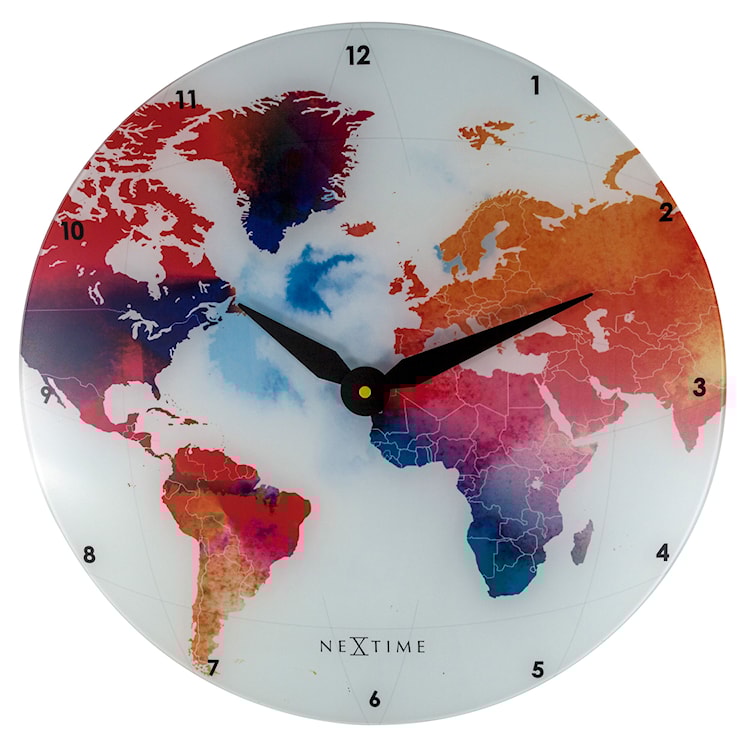 Zegar ścienny Colorful World 43 cm wielokolorowy