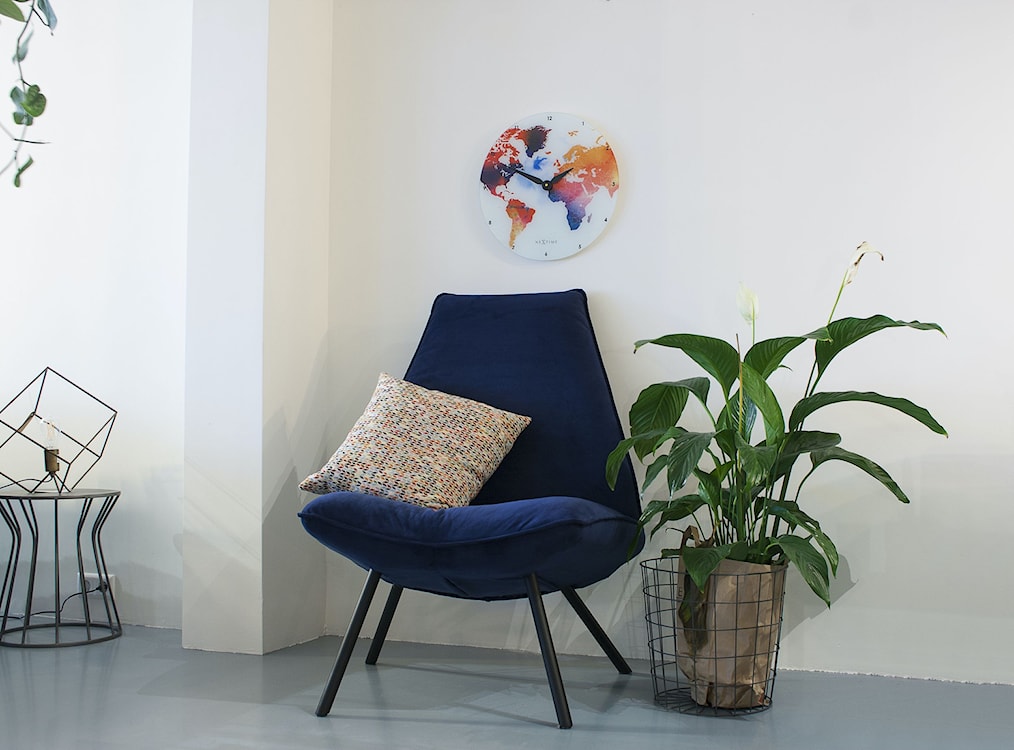 Zegar ścienny Colorful World 43 cm wielokolorowy  - zdjęcie 2