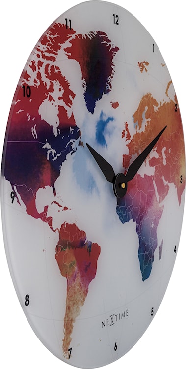 Zegar ścienny Colorful World 43 cm wielokolorowy  - zdjęcie 3