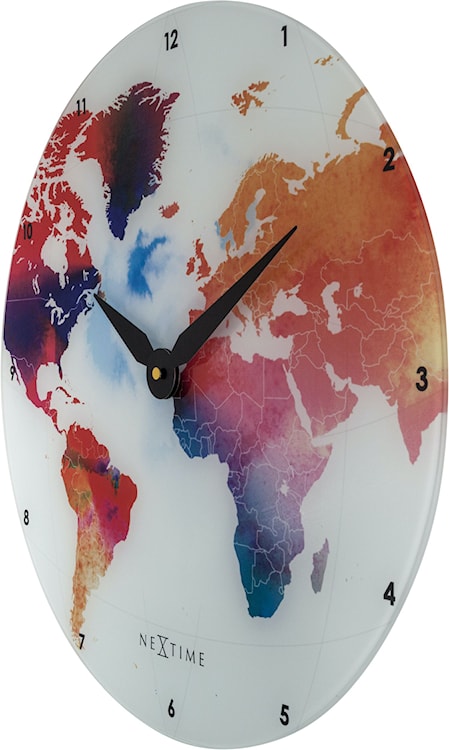 Zegar ścienny Colorful World 43 cm wielokolorowy  - zdjęcie 4