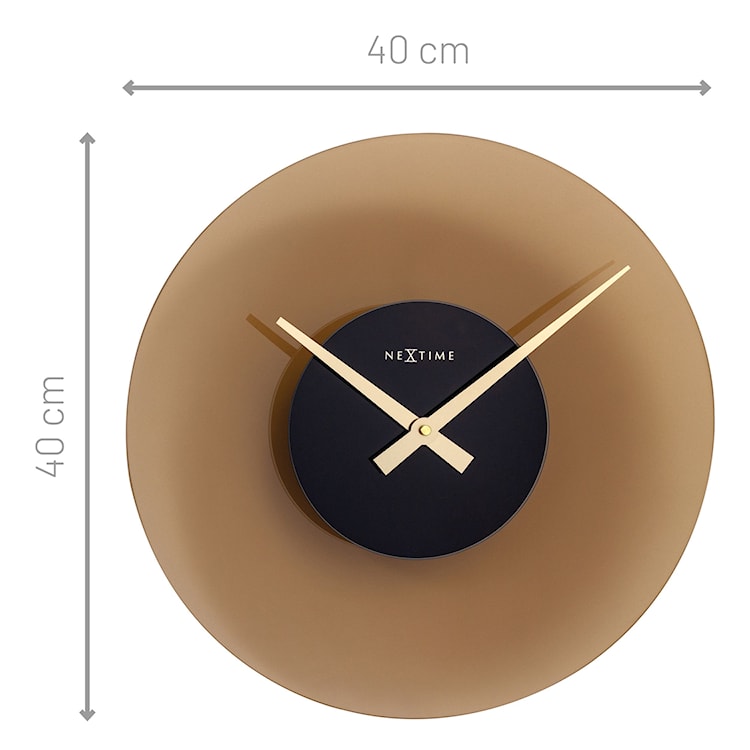 Zegar ścienny Float 40 cm brązowy  - zdjęcie 8