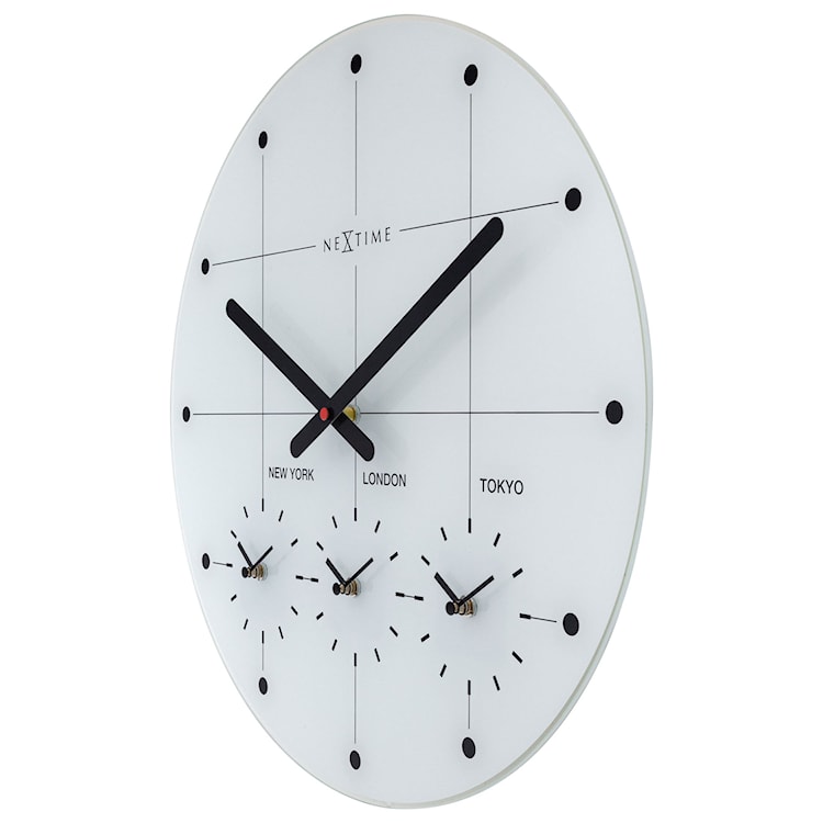 Zegar ścienny Big City 43 cm biały  - zdjęcie 4