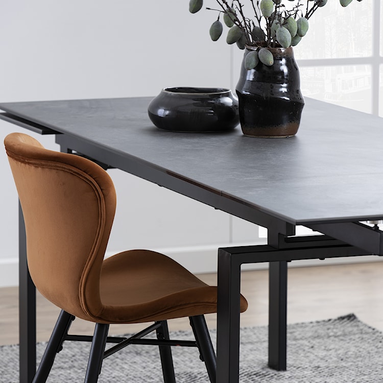 Stół rozkładany Ediazo 160-240x85 cm czarny  - zdjęcie 6