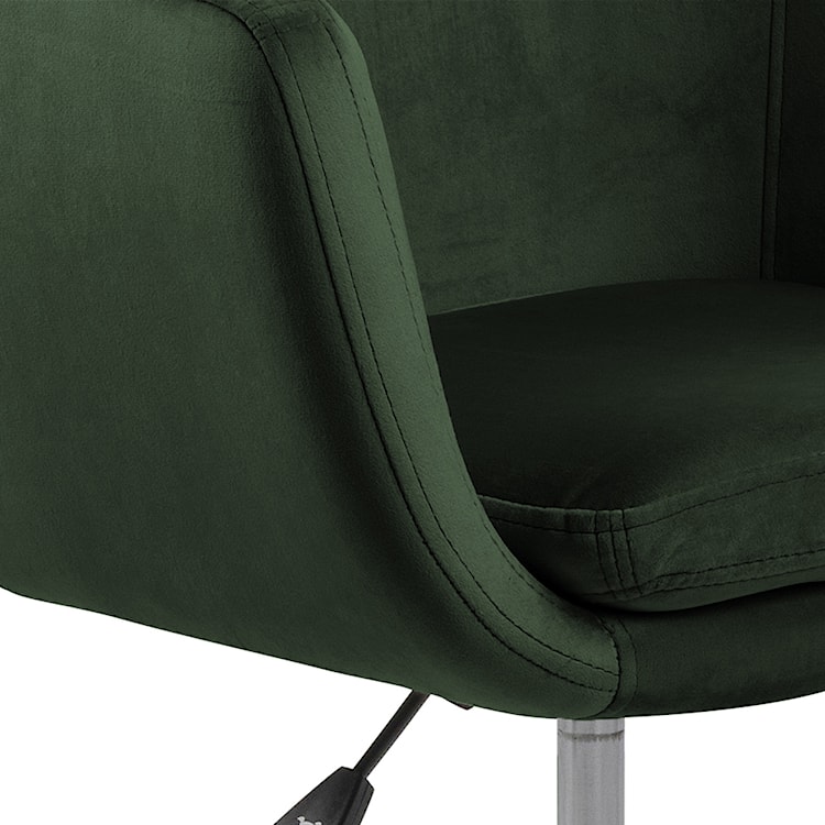 Fotel biurowy z regulacją wysokości Marcelio zielony welur  - zdjęcie 12