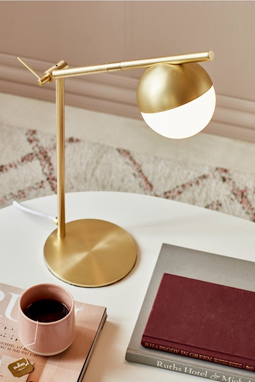 Lampka na biurko Contina złota  - zdjęcie 2