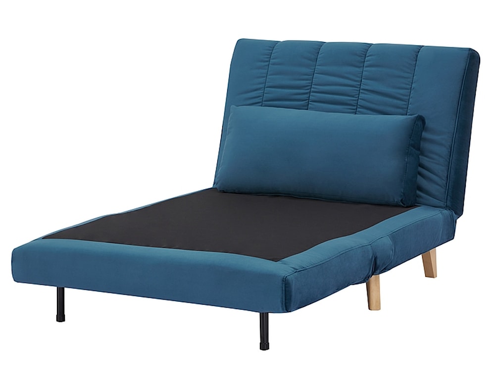 Fotel rozkładany Billy niebieski velvet  - zdjęcie 2