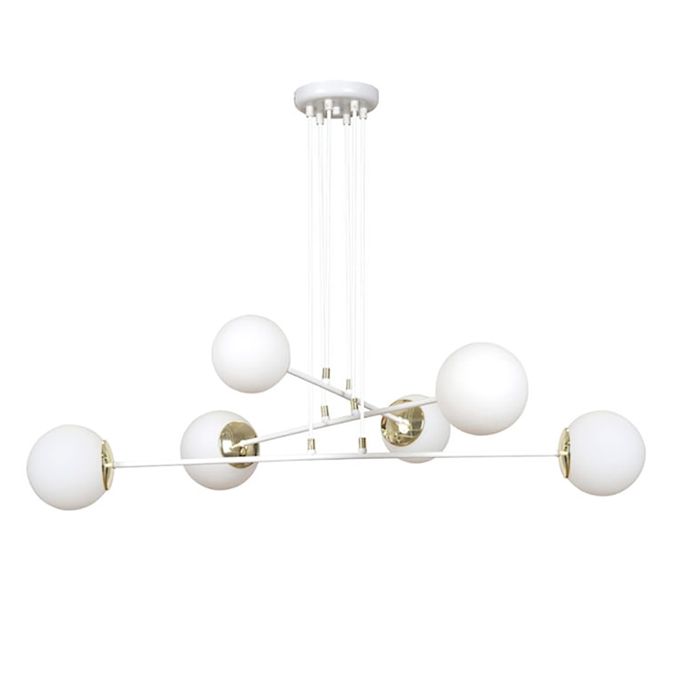 Lampa wisząca Rivarolo biała x6 