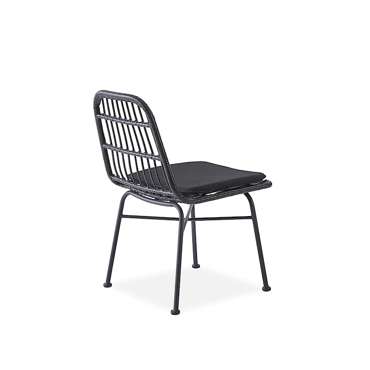 Krzesło z tworzywa sztucznego Farryn popielate  - zdjęcie 5