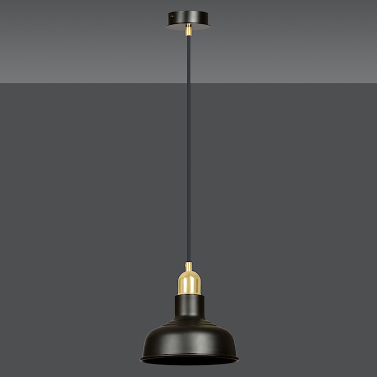 Lampa wisząca Ibere średnica 21 cm czarna  - zdjęcie 5