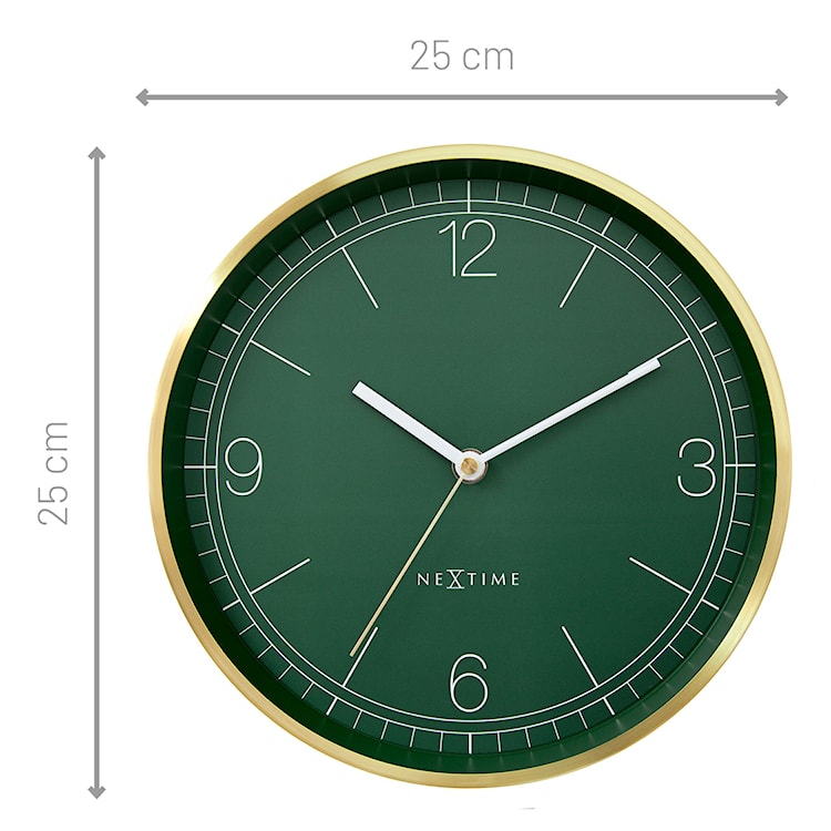 Zegar ścienny Bolero 25 cm zielono-złoty  - zdjęcie 8