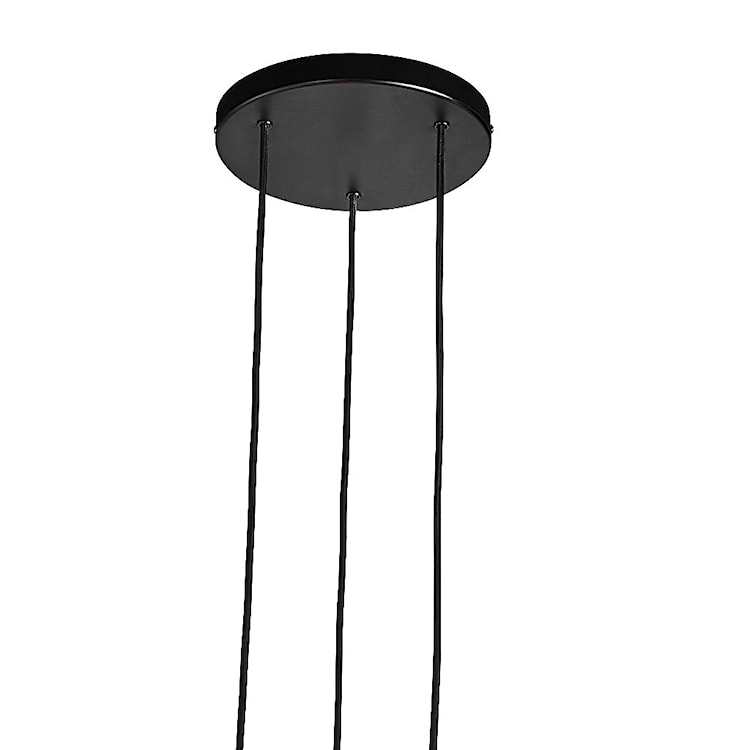 Lampa wisząca Tilo x3 czarna z drewnianym pierścieniem  - zdjęcie 5
