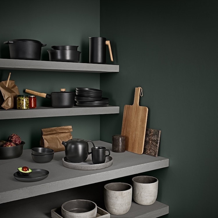 Miska Nordic Kitchen z uszkami z kamionki czarna 1200 ml  - zdjęcie 2