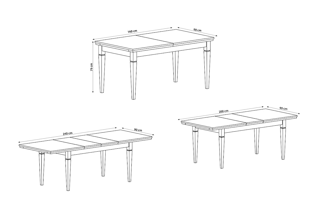 Stół rozkładany Euglia 160-240x90 cm jesion Abisko z blatem dąb Lefkas  - zdjęcie 6