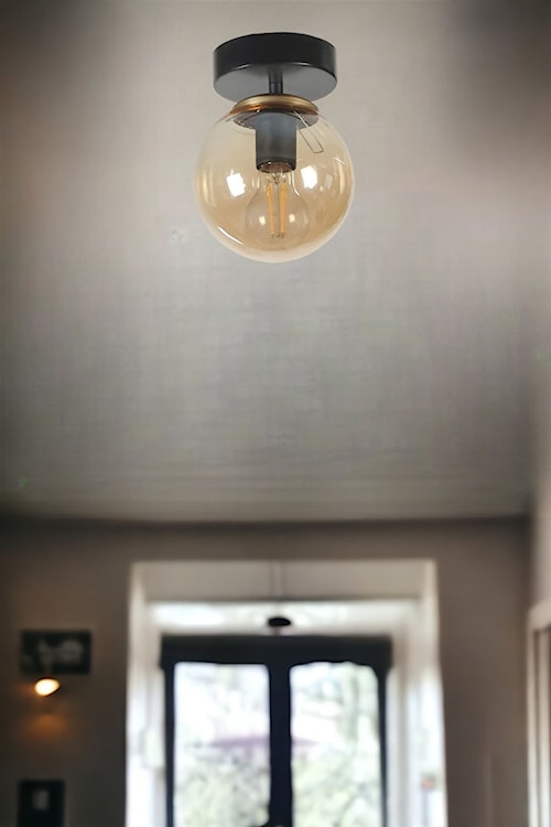 Plafon Stella czarno-bursztynowy  - zdjęcie 3