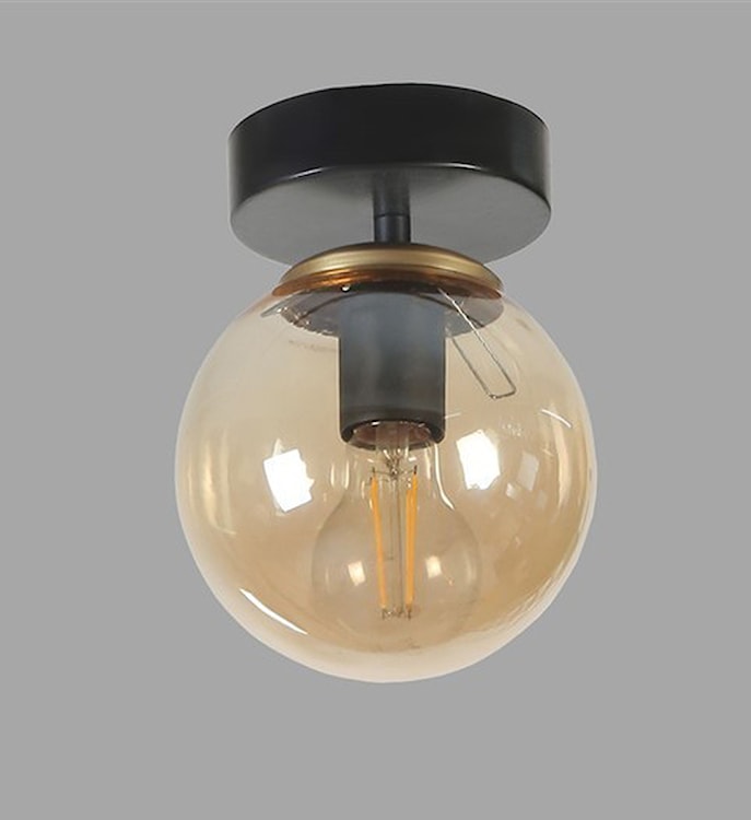 Plafon Stella czarno-bursztynowy  - zdjęcie 4