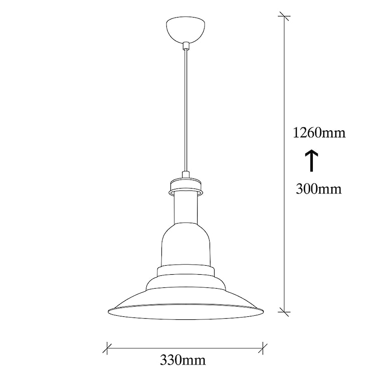 Lampa sufitowa Ardulace kapelusz średnica 33 cm czarna  - zdjęcie 5