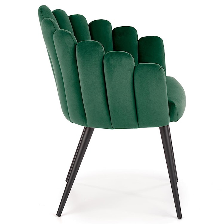 Krzesło tapicerowane Glidole zielone  - zdjęcie 3