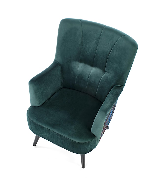 Fotel wypoczynkowy Assalish zielony velvet  - zdjęcie 10