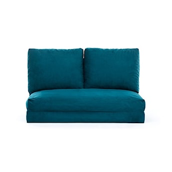 Sofa dwuosobowa Sherso 120 cm ciemny turkus z funkcją spania