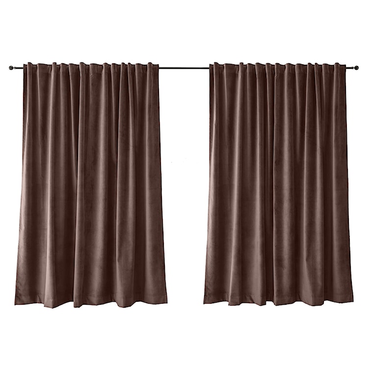 Zasłona do salonu Myrrhis w tkaninie PET FRIENDLY 280x270 cm szarobrązowa  - zdjęcie 9