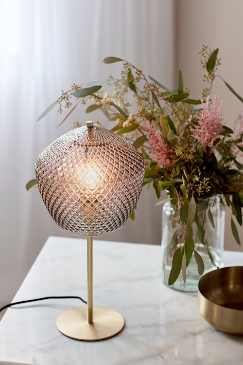 Lampa stołowa Orbiform szklany klosz  - zdjęcie 2