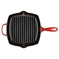 Le Creuset - Patelnia żeliwna grillowa Signature 26 cm czerwona  - zdjęcie 4