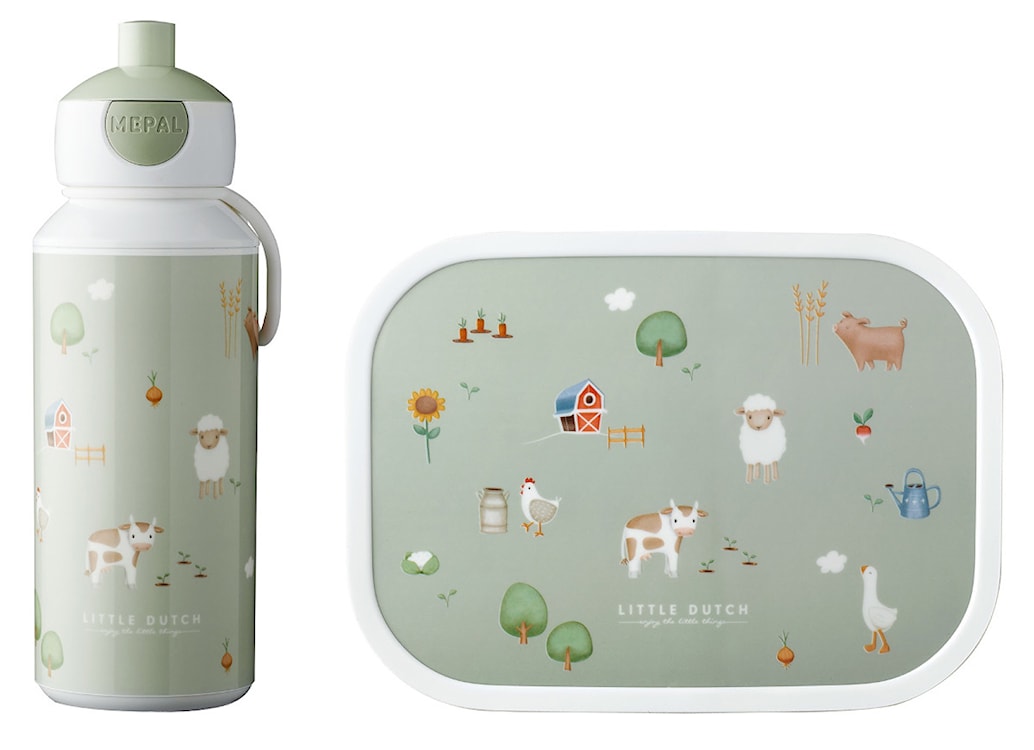 Zestaw lunchowy Campus dla dziecka dwuczęściowy zielony 