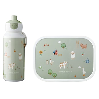 Zestaw lunchowy Campus dla dziecka dwuczęściowy zielony