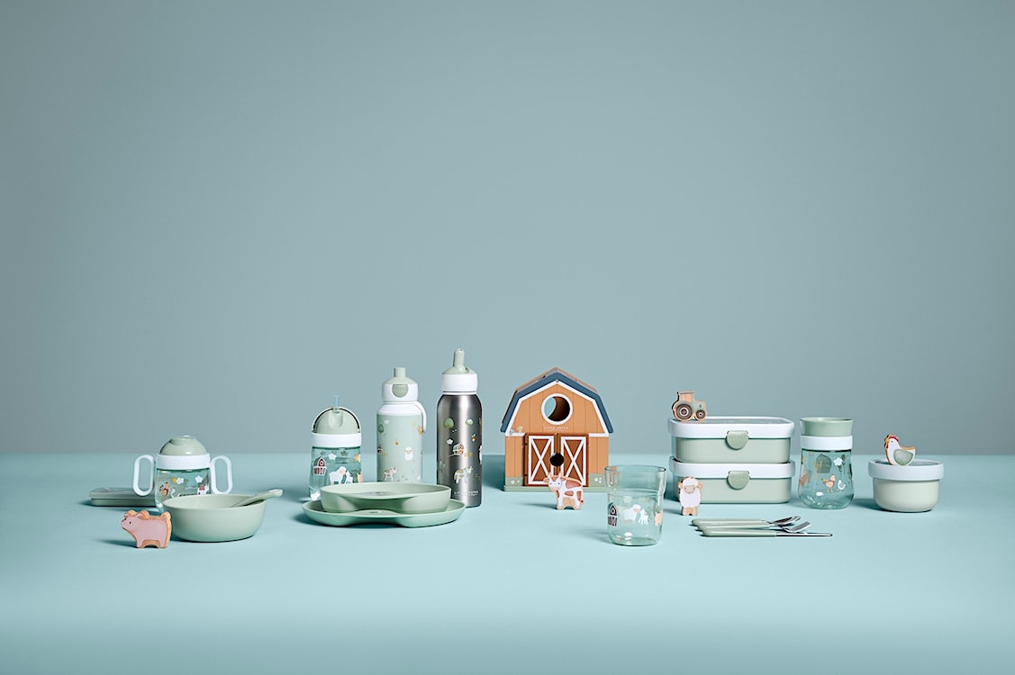 Zestaw lunchowy Campus dla dziecka trzyczęściowy zielony  - zdjęcie 2