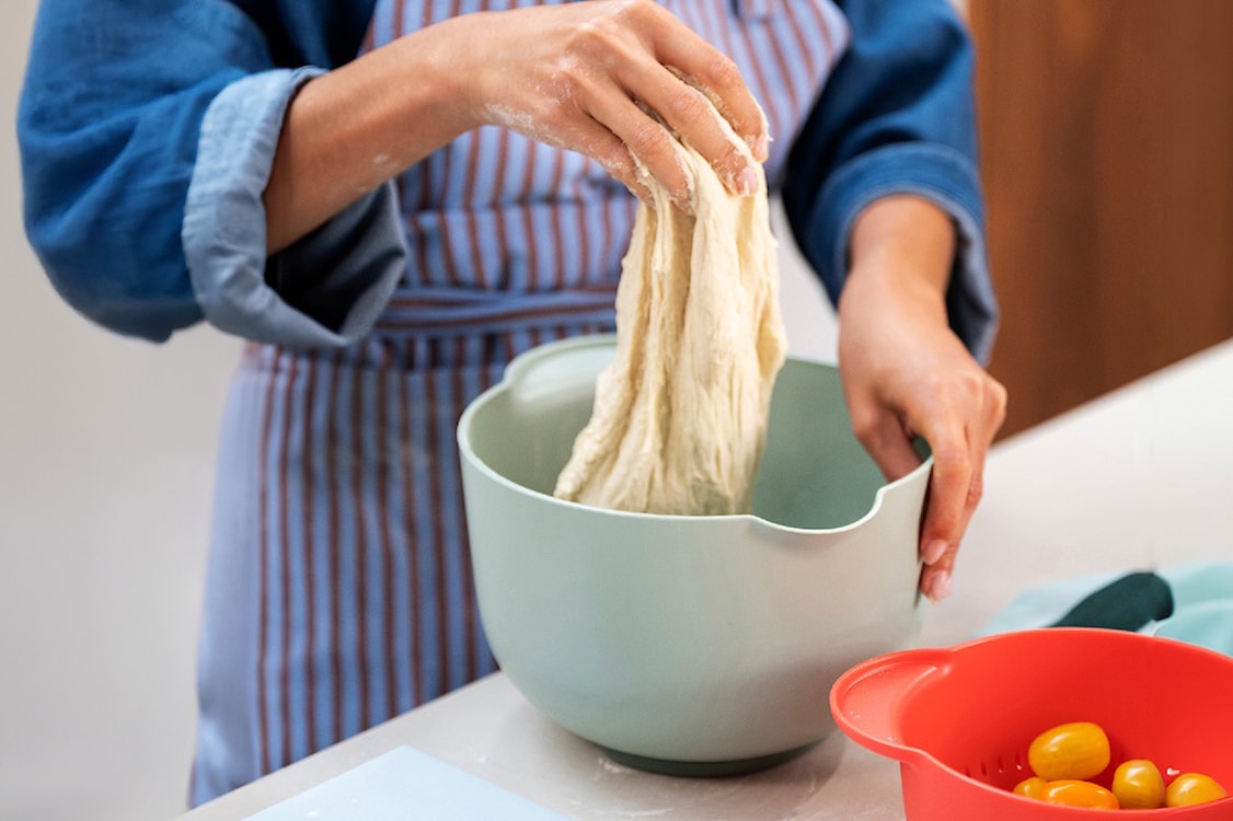 Miska z pokrywą odporną na rozchlapywanie Chef It 3000 ml kremowa  - zdjęcie 3