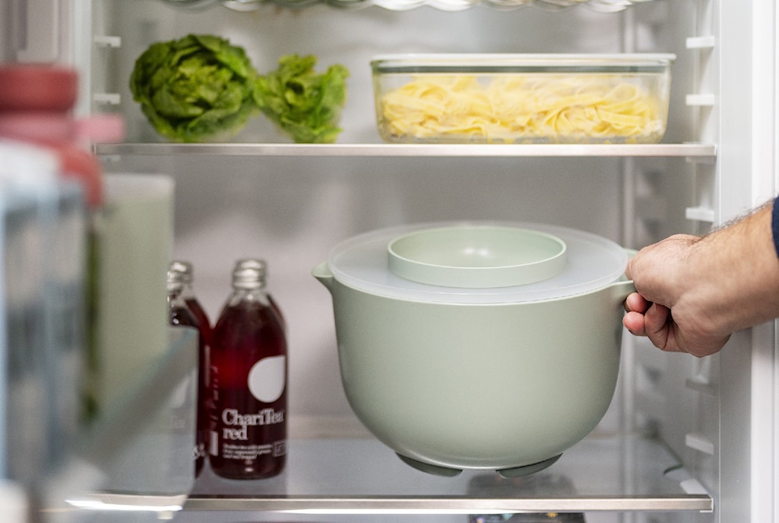 Miska z pokrywą odporną na rozchlapywanie Chef It 3000 ml kremowa  - zdjęcie 9