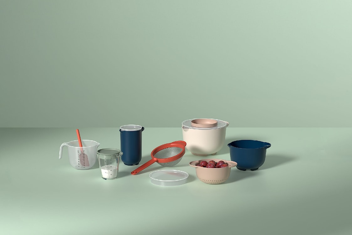 Dzbanek z miarką i pokrywką Chef It 500 ml kremowy  - zdjęcie 2