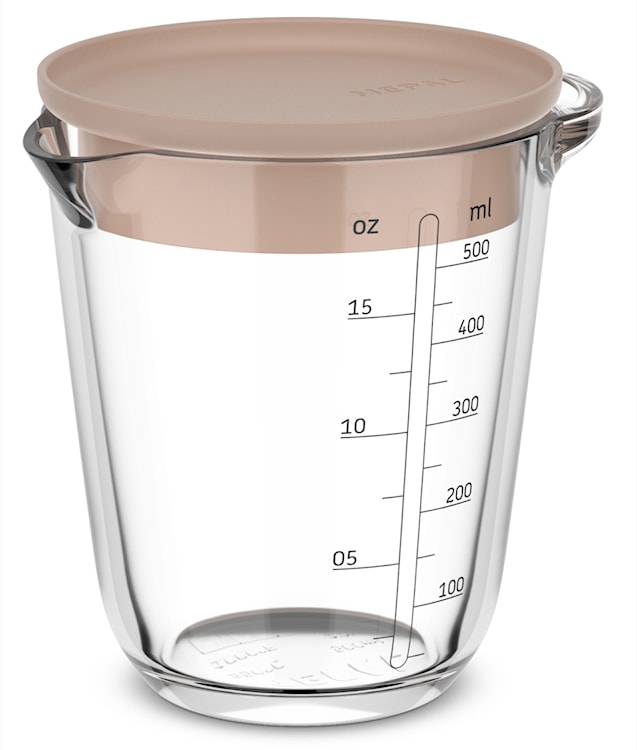 Dzbanek z miarką i pokrywką Chef It 500 ml kremowy  - zdjęcie 6