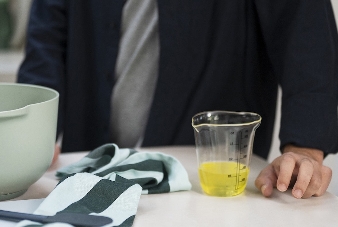 Dzbanek z miarką i pokrywką Chef It 500 ml kremowy  - zdjęcie 5