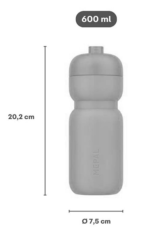 Bidon sportowy Active 600 ml niebieski  - zdjęcie 4