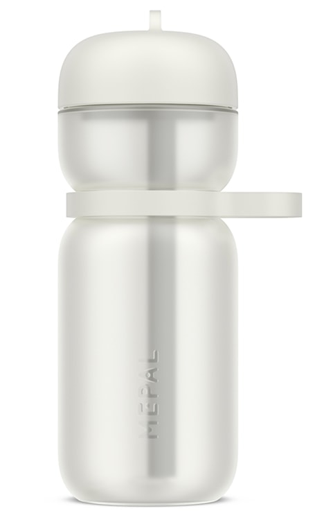 Bidon sportowy ze słomką Active 600 ml biały 