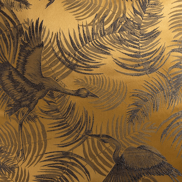 Poduszka dekoracyjna Halthel 45x45 cm złota z wzorem  - zdjęcie 3