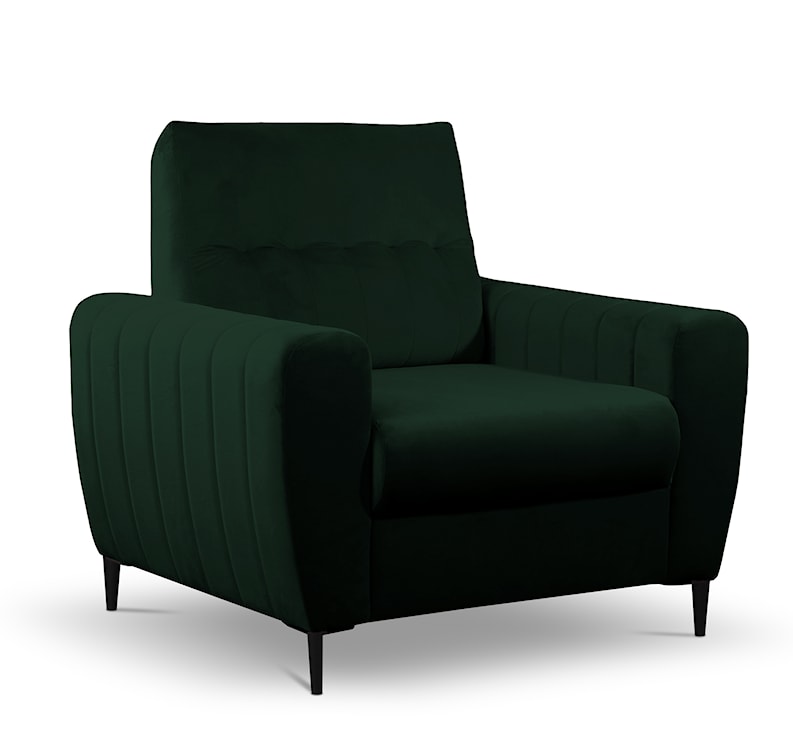 Fotel kubełkowy Laretta  zielony velvet