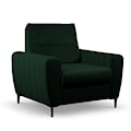 Fotel kubełkowy Laretta  zielony velvet