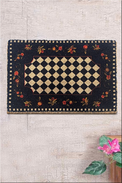 Wycieraczka do butów Coco II 60x40 cm czarno-beżowa  - zdjęcie 2