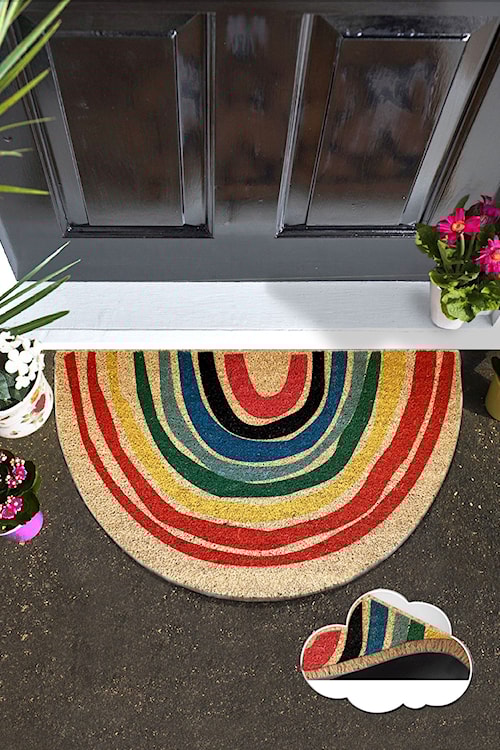 Wycieraczka do butów Porque 75x45 cm tęcza  - zdjęcie 3